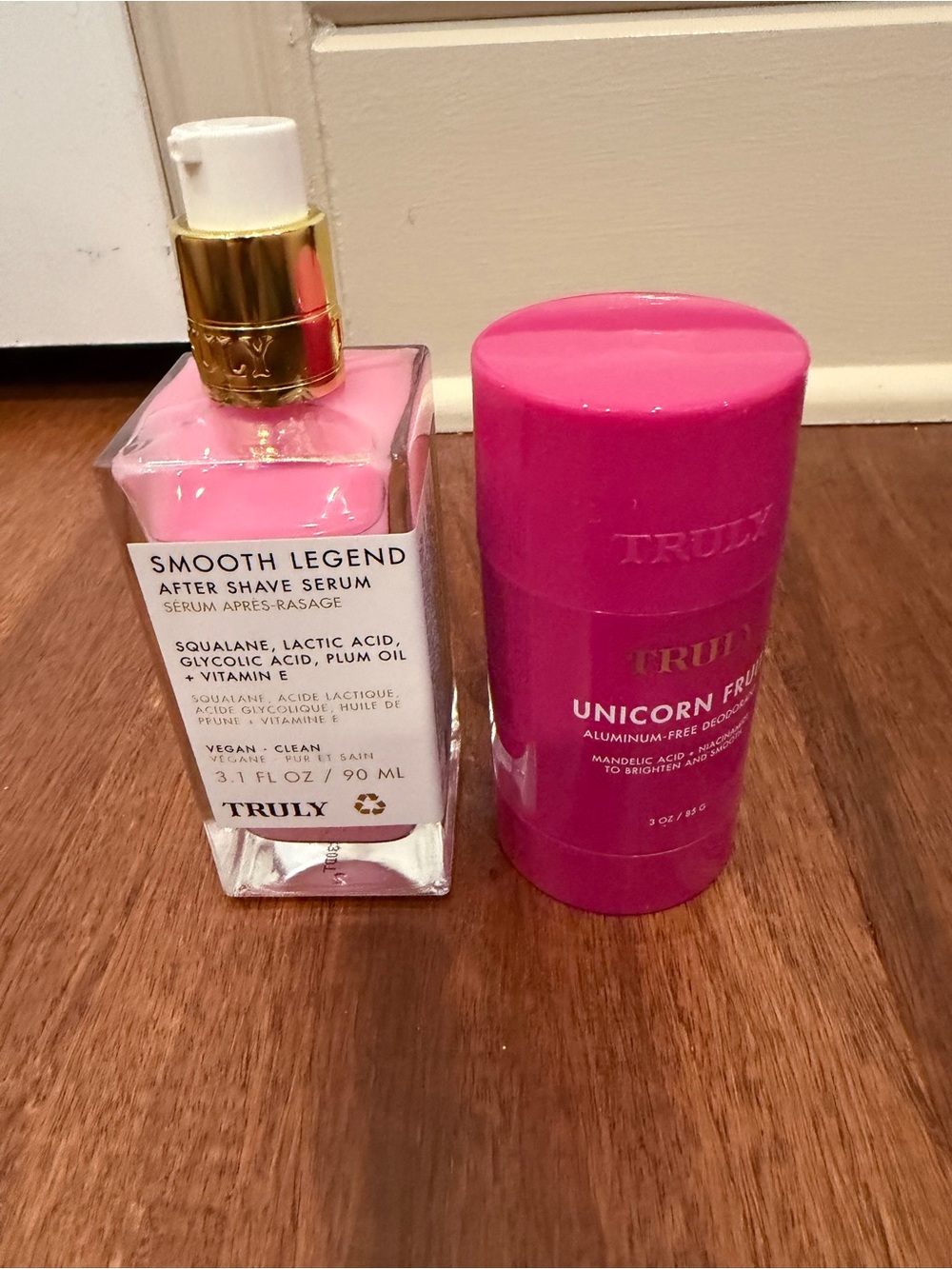 TRULY Smooth Legend Serum & Unicorn Fruit Deodorant - Pink